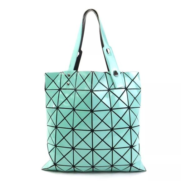 Auth BAOBAO ISSEYMIYAKE Handbag Tote Bag Green PVC - Picture 3 of 14